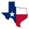 Texas State Map Flag car bumper window sticker 4" x 4" 40 31lIjRg2 sL