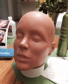 Mehron Makeup Practice Head |Makeup Practice Face| Mannequin Head for Makeup Practice, Special FX, & Face Painting for Students 40 31ljhAe2 UL