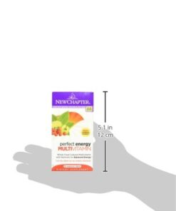 New Chapter Energy Supplement - Perfect Energy Multivitamin for Balanced Energy + Stress Support with B Vitamins + Vitamin D3 + Organic Non-GMO Ingredients - 96 ct 96 Count (Pack of 1) Energizing Multivitamin 18 31lshrbt WL