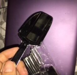 Metallic Silver Hard Acrylic Candy Buffet Scoops - Package of 12 for Wedding, Party and Special Event Candy Buffets 16 31m5COEK qL