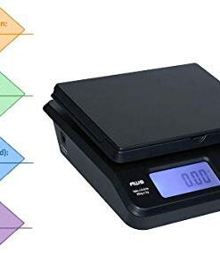 AMERICAN WEIGH SCALES Digital Shipping Postal Scale, Package Postage Scale 55lbs. x 0.01lbs. (Black), PS-25 22 31mY1YHKB7L