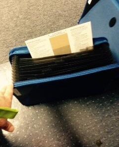 C-Line Expanding File with Zipper Closure, 13-Pocket, Tabbed Dividers, Blue (48105), letter 13 31mlT06 DeL