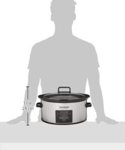 Crock-Pot Choose-a-Crock 6 Quart and Split 2.5 Quart Double Slow Cooker and Food Warmer, Programmable Slow Cooker with Timer, Stainless Steel 29 31msz96UoXL
