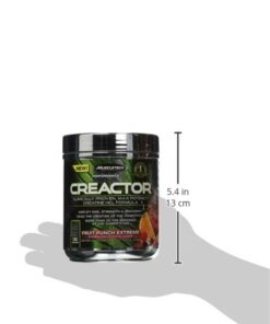 MuscleTech Cell-Tech Creactor - Creatine HCl Formula - Muscle Builder for Men & Women - Creatine HCl + Free-Acid Creatine Supplements - Fruit Punch Extreme, 120 Servings Fruit Punerch Extreme 23 31nDIfoEiEL