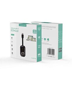 SmartSee HDMI Wireless Display Receiver WiFi 4K 1080P Mobile Screen Cast Mirroring Adapter Dongle for iPhone Mac iOS Android to TV Projector Support Miracast Airplay DLNA No Switching (2.4G) 23 31nGmlSGruL