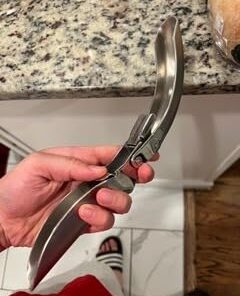 Kuhn Rikon Epicurean Garlic Press, Stainless Steel, 6.5 x 1 x 1.5 inches, Silver 32 31nUimLcFpL