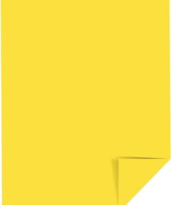 Neenah Paper 22531 Color Paper, 24lb, 8 1/2 x 11, Solar Yellow, 500 Sheets 500 Count (Pack of 1) Kraft Wrap 10 31neHgj6djL