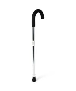 Medline Standard Aluminum Cane, Chrome 6 31ny93UgefL