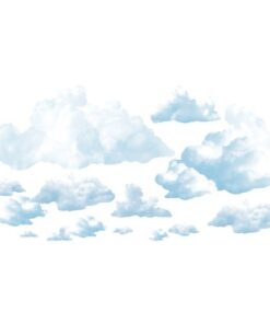 Alternative view of Beistle Realistic Fluffy Cloud Plastic Wall Decor, 24 Ct, White/Blue 1