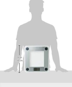 Eat Smart Products Free Body Tape Measure Included Digital Bathroom Scale with Extra Large Lighted Display, One Size, Clear 28 31oOjtq3qHL