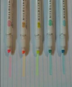 ZEBRA MILD LINER, Double Sided Highlighter, 5 Set (WKT7-5C) 1 61 31oh bk4CL