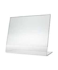 SOURCEONE.ORG 11 x 8.5 Slant Back Clear Acrylic Sign Holder Premium Landscape Ad Frame 6 Pack 6 31ohC5PkwkL