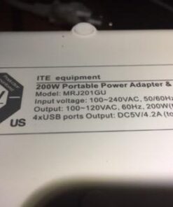 BESTEK Universal Travel Adapter 220V to 110V Voltage Converter with 6A 4-Port USB Charging and UK/AU/US/EU Worldwide Plug Adapter (White) white 30 31okBsDUClL