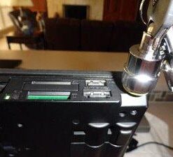 RUBAN Notebook Lock and Security Cable (PC/Laptop) Two Keys 6.2 Foot (Black) only fit Security Slot (7x3mm) 33 31orrevEx6L