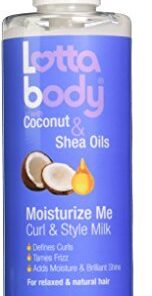 Lottabody, Coconut Oil and Shea Moisturize Me Curl & Style Milk, Defines Curls, Anti Frizz, Adds Moisture & Shine 8 Fl Oz 8 Fl Oz (Pack of 1) 15 31pWef4qPZL