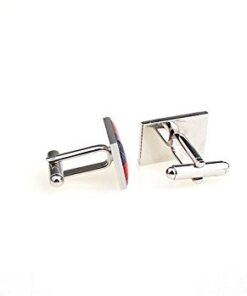 MRCUFF American Flag USA America Pair Cufflinks in a Presentation Gift Box & Polishing Cloth 6 31q48s7XrfL