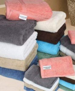 SALBAKOS Premium Bath Towels Set - 100% Turkish Cotton Hotel & Spa Bath Towels, Ultra Soft, Quick Drying & Highly Absorbent, 700 GSM Luxury Towels Collection | 27"x54" (Aqua, Set of 4) 4 Bath Towels Aqua 21 31q9fYfwVvL