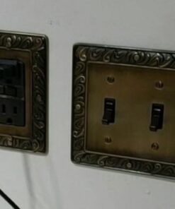 Franklin Brass Paisley Wall Plate, Tumbled Antique Brass Single Duplex Switch Cover, 1-Pack, 64045 27 31qnErX bL