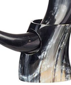 AleHorn Viking Horn Mug with Stand | Viking Drinking Horn Mug, Viking Cup | Handcrafted Tankard Mug, Viking Beer Mug | Viking Drinking Cup | Viking Mugs | Horn Cup - Viking Mug | Polished 20 oz XL - 20oz 29 31qs6dICJdL