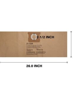 Original Manufacturer Filter Bags AT25-1238 for Porter-Cable and Stanley Wet/Dry Vacuum PCX18301-4B SL18301-3B - 3 Pack 11 31r7ZcYzZLL