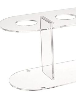 Alternative view of Winco Acrylic 4-Hole Ice Cream Cone Stand,Clear,Medium 1