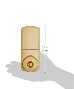 MiLocks WKK-02P Digital Door Knob Lock with Keyless Entry via Remote Control for Interior Doors, Polished Brass 3 31rDWGkDsML
