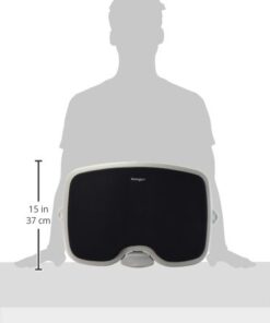 Kensington Comfort Memory Foam Adjustable Footrest (K56144USF), Smartfit, White/Black 34 31rh1q0KjfL