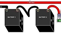 Razor 36 Volt (3) 12V12AH High Performance Rechargeable Batteries Fits MX500, MX650 Versions 1-7 Crazy Cart XL Battery Pack Re-useable Wiring Harness W25143401003,W15128190003 Beiter DC 8 31rtYeh5huL