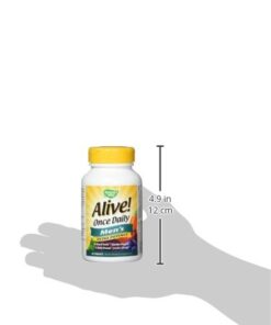 Nature's Way Alive! Men's Daily Ultra Potency Complete Multivitamin, High Potency B-Vitamins, Supports Energy Metabolism*, 60 Tablets 29 31s5rI441L