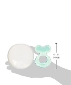 Nuby Silicone Teethe-EEZ Teether with Bristles, Includes Hygienic Case, Aqua Teal 22 31sSP6dkWGL