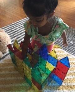 Shapemags 60 Piece Set Magnet Building Tiles Magnetic Blocks - Starter Building Kit, Award Winning STEM Educational 3D Construction Blocks Set 60pcs 40 31sciypkGeL