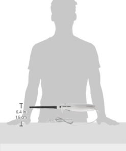 Hamilton Beach Electric Knife Set for Carving Meats, Poultry, Bread, Crafting Foam & More, Reciprocating Serrated Stainless Steel Blades, Ergonomic Design Storage Case + Fork Included, 5 Foot Cord Carve 'n Set Electric Knife 30 31sgc39tjnL