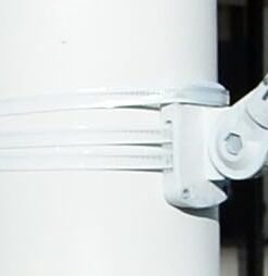 Grace Alley Flag Pole: 6 Foot Tangle Free Spinning Flag Pole. Residential or Commercial Flag Pole. Wind Resistant/Rust Free. (White) White 25 31skuCKBSzL