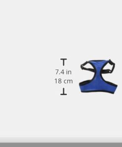 Hamilton Adjustable Rooster Soft Mesh Chicken Harness, Blue, 5/8" x 14"/20"/Medium MEDIUM/ROOSTER 5 31ssayHU1TL