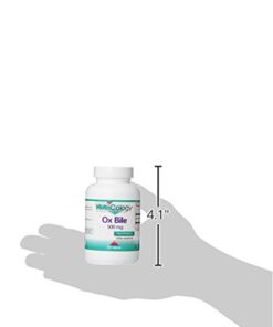 Nutricology Ox Bile 500 mg - Fat Digestion, Liver, Metabolic, GI Support - 100 Vegicaps 17 31sxL1sBwvL