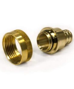 Alternative view of Viega 46414 PureFlow Zero Lead Brass PEX Crimp Supply Adapter with 3/4-Inch by 1 Crimp x Manabloc Supply, 3-Pack