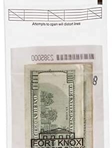 BankSupplies Cash Strap Bags | Case of 1000 Bags | 5 x 9 | Cash & Pawn | Tamper Evident Seal | Easy to Scan Barcode & Tear Off Receipt | for Internal Transfers 5W x 9H | Case of 1000 9 31tJLIcILS