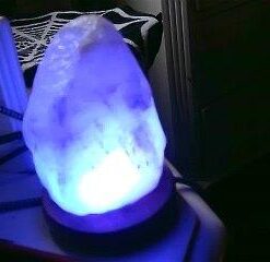 Evolution Salt Natural, 3.5" x 3.5" x 5" 853 USB Himalayan Salt Lamp Multi Color Changing 1-2 lbs 30 31tYvQYvUL
