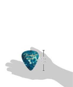 Fender Premium Celluloid Guitar Picks, 351 Shape, Ocean Turquoise, Guitar Picks Medium, Pack of 12 12-Pack 17 31uWNKOOeIL