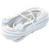 Bistras 25 Ft 4C Telephone Extension Cord Cable Line Wire, for Any Phone, Modem, Fax Machine, Answering Machine, Caller ID, White (1 pk 25 ft ) 1 pk 25 ft 5 31uujtr fRL