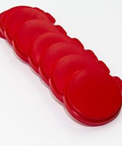 Premium Soda Can Lids - Made in the USA - 8 pack (Red)