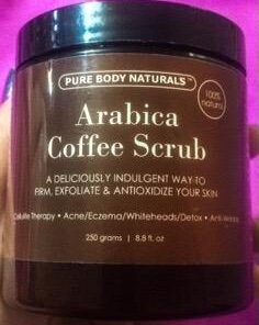 Arabica Coffee Body Scrub Exfoliator - Loaded with Caffeine for Cellulite and Stretch Marks | Exfoliating Skin on Face, Hand, Foot, Butt - Coffee Scrub for Women by Pure Body Naturals, 12 Ounce 58 31w8MlzLOhL