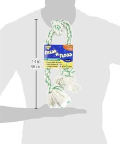 Booda Fresh N Floss 3 Knot Tug Rope Dog Toy, X-Large, Spearmint 28 31wS4yydvxL