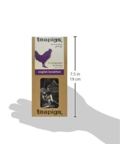 teapigs English Breakfast Black Tea Bags, 15 Count, Biodegradable Whole Leaf Tea Bags, Assam, Ceylon & Rwandan Tea Blend 8 31x5aesHYaL