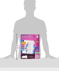 Avery A-Z Tab Dividers for 3 Ring Binders, Customizable Table of Contents, Multicolor Tabs, 1 Set (11125), 0.281 H x 11.0 L x 11.0 W Classic 20 31xbEeTVYpL