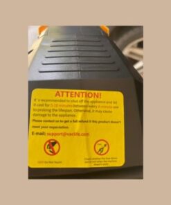 VacLife AC/DC 2-in-1 Tire Inflator - Portable Air Compressor, Pump for Car Tires (up to 50 PSI), Electric Bike 150 PSI) w/Auto Shut-Off Function, Model: ATJ-1666, Yellow (VL708) 42 31xwIPEYRgL