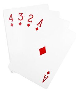 Super Z Outlet Giant Jumbo Deck of Big Playing Cards Fun Full Poker Game Set - Measures 8-1/4" x 11-3/4" 20 31xzLXFRITL