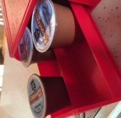 Mind Reader Single Serve Coffee Organizer with 3 Drawers Pod, 12.25" L x 13.5" W x 2.5" H, 36 Capacity, Red 39 31yivyNmDML