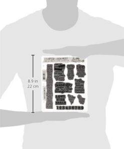 Stampers Anonymous Tim Holtz Cling Stamps 7"X8.5", Stuff 2 Say 8 31ytxyAAuoL