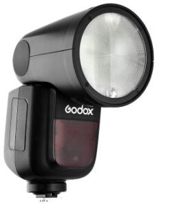 Godox V1-N Flash for Nikon, 76Ws 2.4G TTL Round Head Flash Speedlight, 1/8000 HSS, 480 Full Power Shots, 1.5s Recycle Time, 2600mAh Lithium Battery, 10 Level LED Modeling Lamp, W/Color Filters